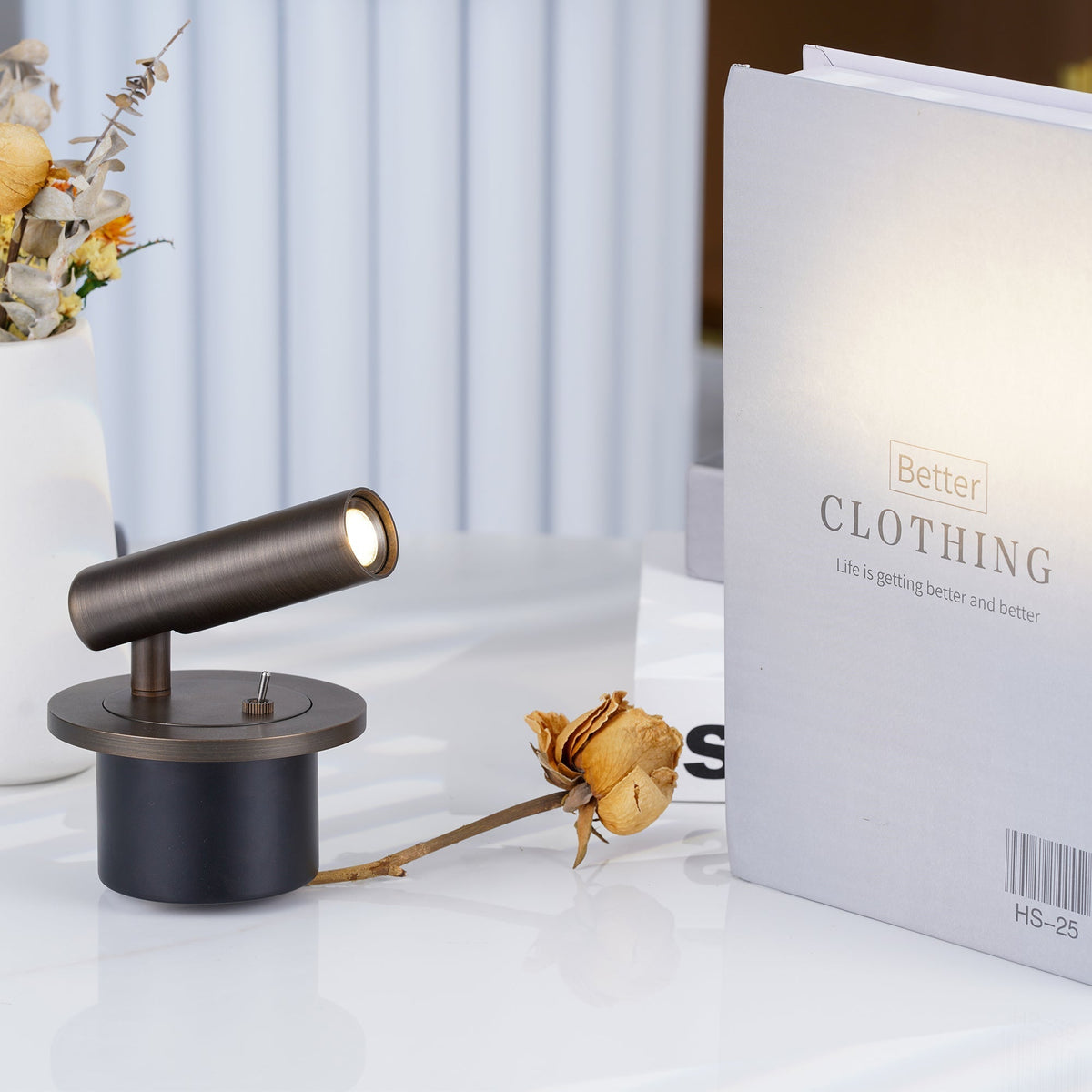 Wandleeslamp Met Cilindervorm En Zachte LED Verlichting