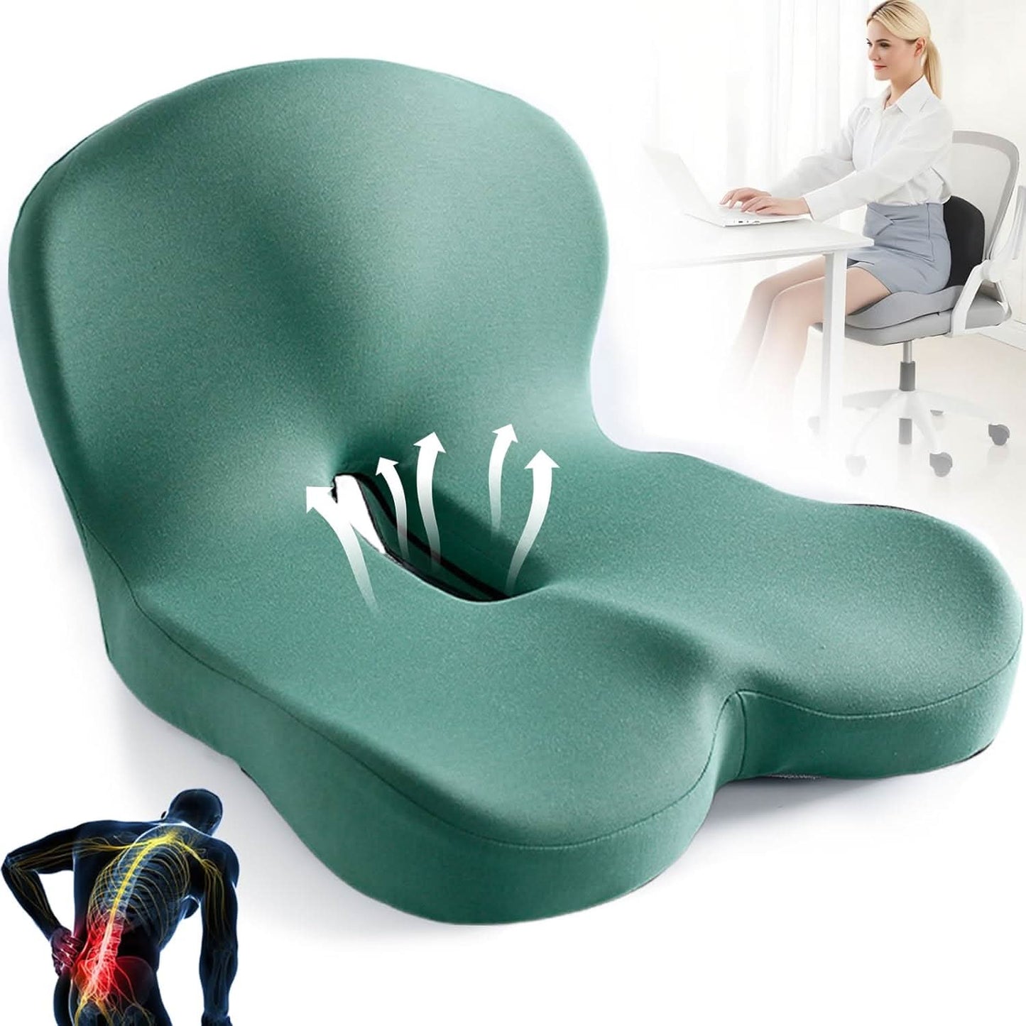 Ergonomisch Memoryfoam Zitkussen Voor Dagelijks Comfort