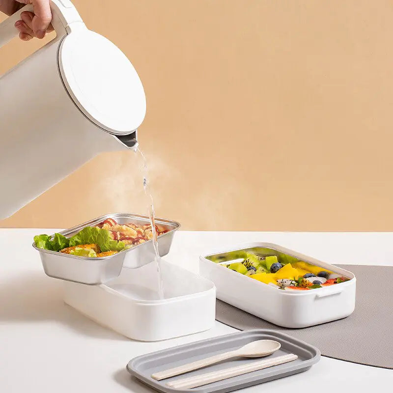 Lunchbox Met Twee Lagen En Veilige Sluiting