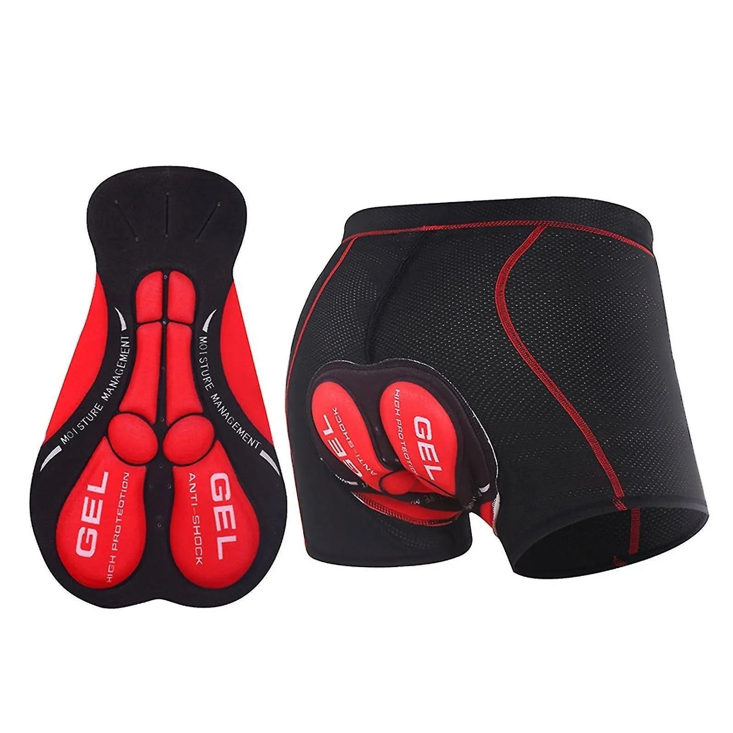 Fietsbroek met Gelvoering Ademend en Schokabsorberend Unisex