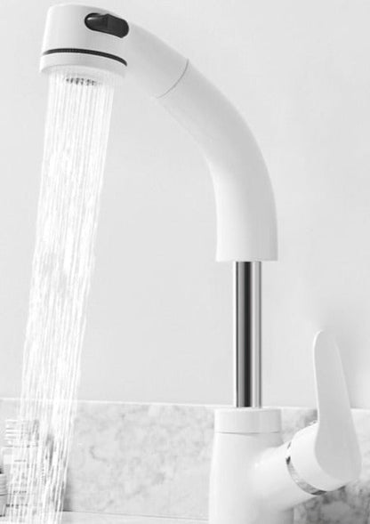 Verstelbare Badkamerkraan Met Uittrekbare Waterstraal En Modern Ontwerp