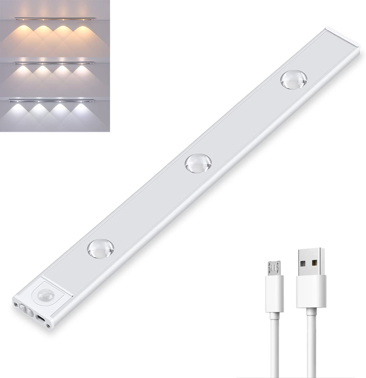 Draadloos oplaadbaar led lampje met bewegingssensor