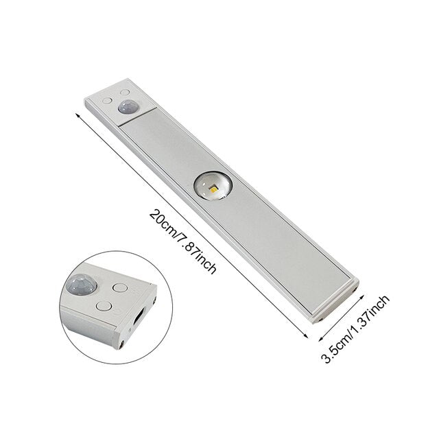 Draadloos oplaadbaar led lampje met bewegingssensor