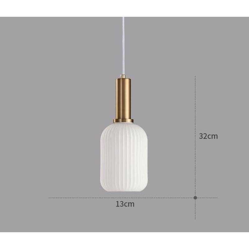Vintage Hanglamp van Gekleurd Glas met Retro Design