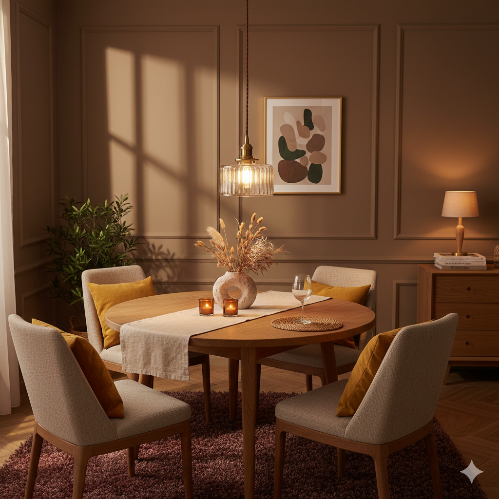 Japanse Hanglamp Met Ronde Glaskap En Warme LED Sfeerverlichting