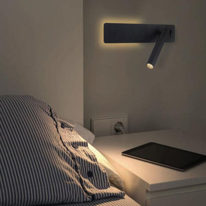 Inbouw Wandlamp met Verstelbare LED‑Kop voor Lees- en Werklicht
