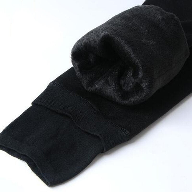 Thermische Dameslegging Fleece Met Warme Voering En Dagelijkse Comfortabele Pasvorm