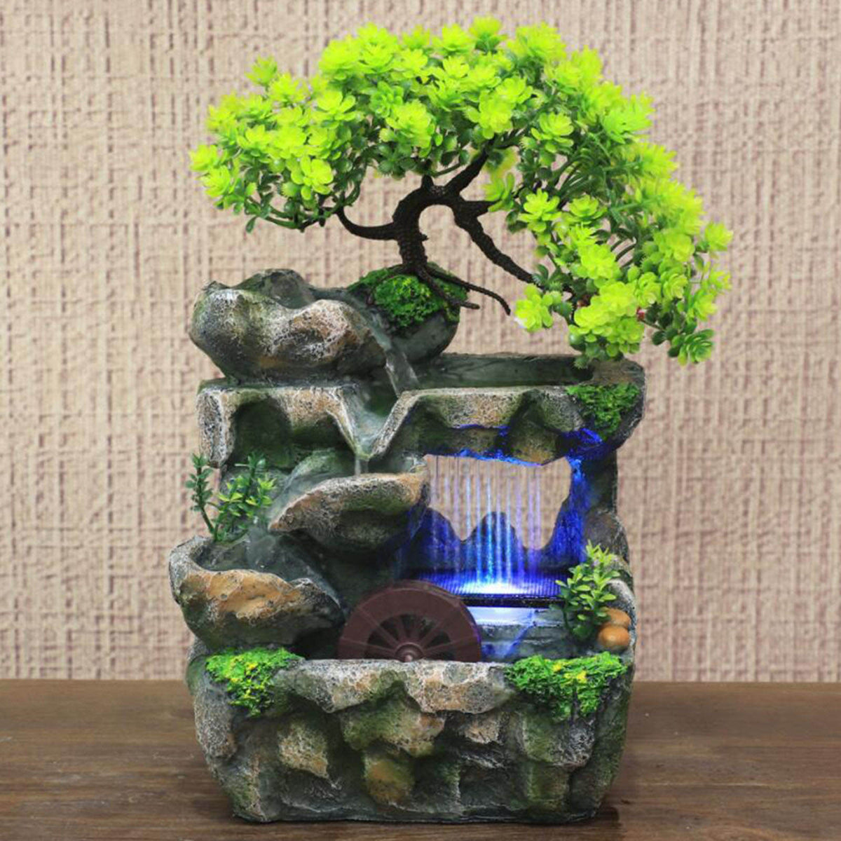 Decoratieve Bonsai Waterfontein met LED-Verlichting