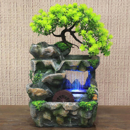 Decoratieve Bonsai Waterfontein met LED-Verlichting