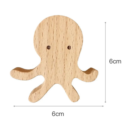 Houten Wandhaken Met Speels Ontwerp En Scandinavische Uitstraling