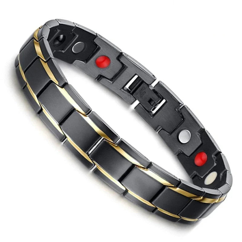 Magnetische Armband Van Hematiet En Edelstaal Voor Natuurlijke Balans En Dagelijks Comfort