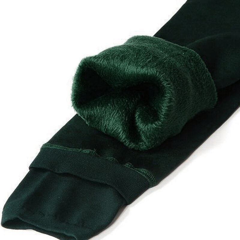 Thermische Dameslegging Fleece Met Warme Voering En Dagelijkse Comfortabele Pasvorm