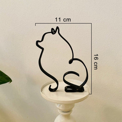 Hondensculptuur Met Minimalistische Vorm En Dagelijkse Decoratieve Stijl
