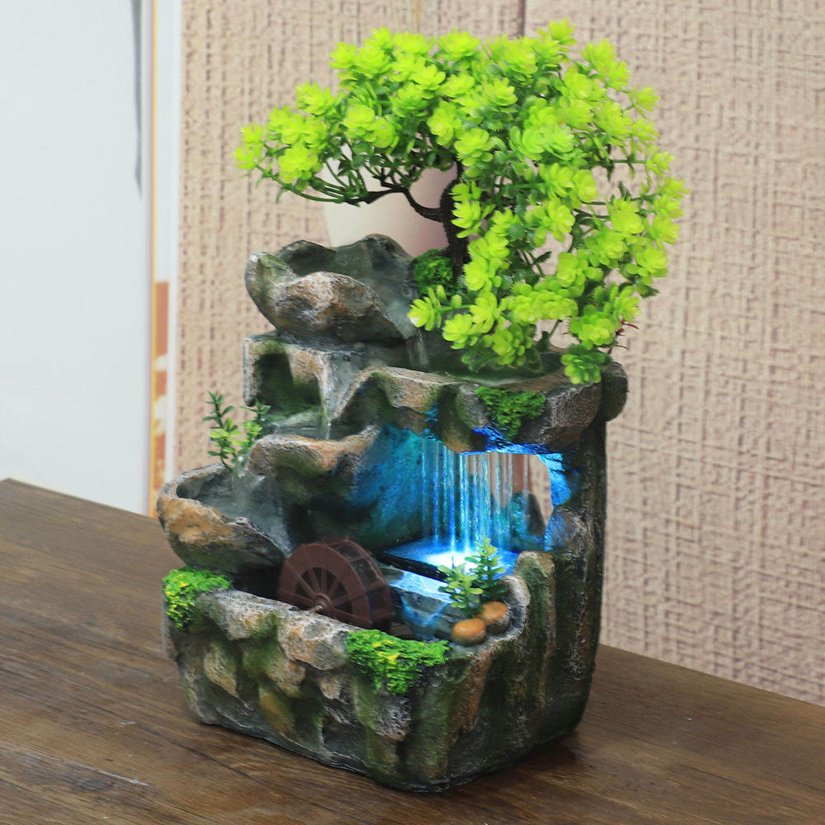 Decoratieve Bonsai Waterfontein met LED-Verlichting