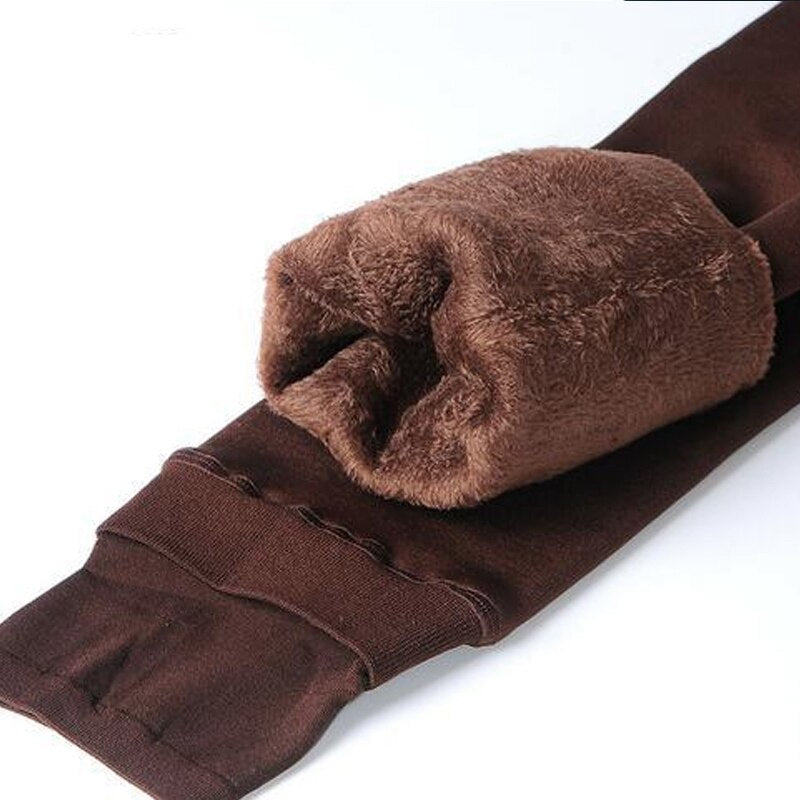 Thermische Dameslegging Fleece Met Warme Voering En Dagelijkse Comfortabele Pasvorm
