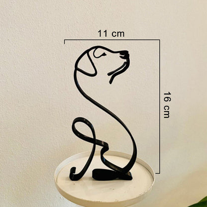 Hondensculptuur Met Minimalistische Vorm En Dagelijkse Decoratieve Stijl