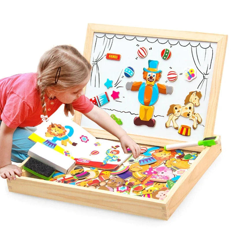 Magnetisch Teken- En Puzzelbord Voor Creatief Leren