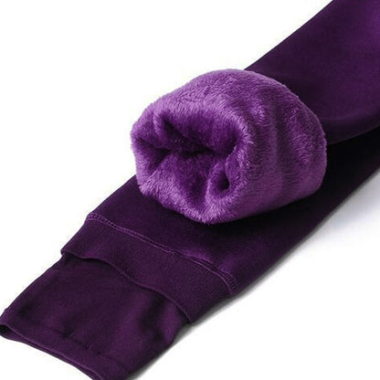 Thermische Dameslegging Fleece Met Warme Voering En Dagelijkse Comfortabele Pasvorm