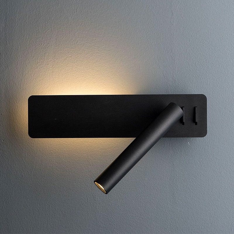 Inbouw Wandlamp met Verstelbare LED‑Kop voor Lees- en Werklicht