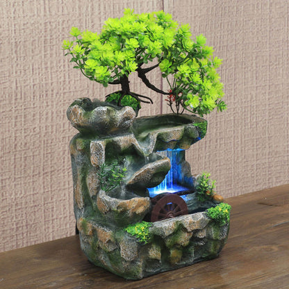 Decoratieve Bonsai Waterfontein met LED-Verlichting