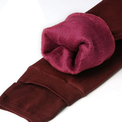 Thermische Dameslegging Fleece Met Warme Voering En Dagelijkse Comfortabele Pasvorm