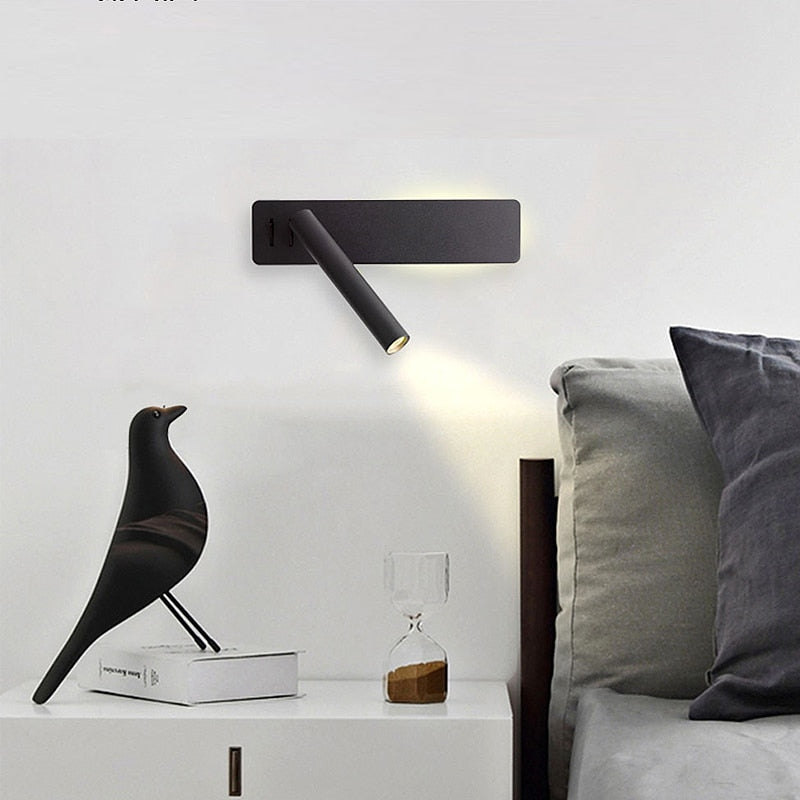 Inbouw Wandlamp met Verstelbare LED‑Kop voor Lees- en Werklicht