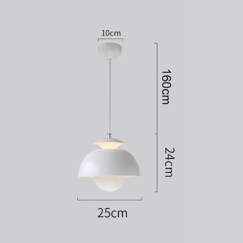 Scandinavische Hanglamp Met Gelaagde Kap En Zachte LED-Verlichting