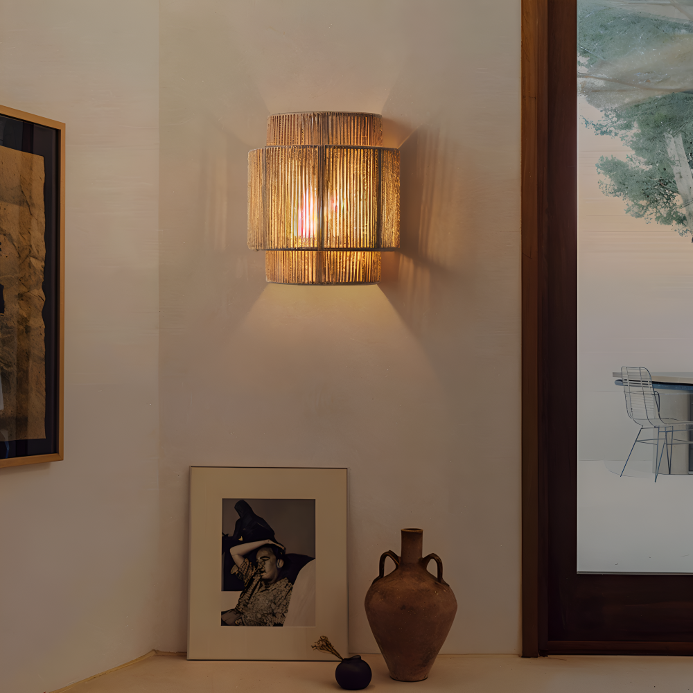 Bohemian Wandlamp Van Touw En Metaal Voor Natuurlijke Sfeerverlichting