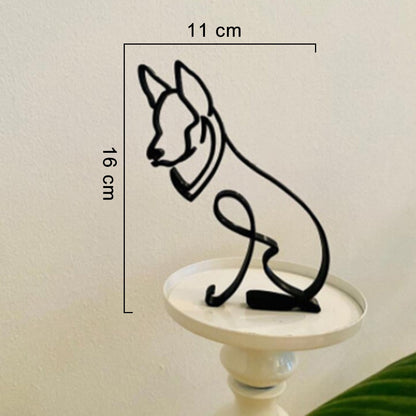 Hondensculptuur Met Minimalistische Vorm En Dagelijkse Decoratieve Stijl