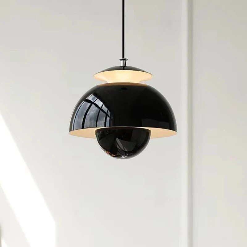 Scandinavische Hanglamp Met Gelaagde Kap En Zachte LED-Verlichting