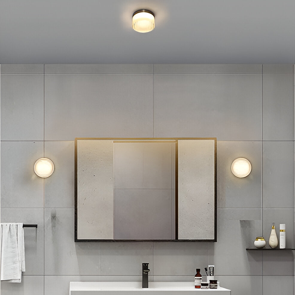 Compacte Wandlamp Met Geribbeld Lichtdesign En LED-Verlichting