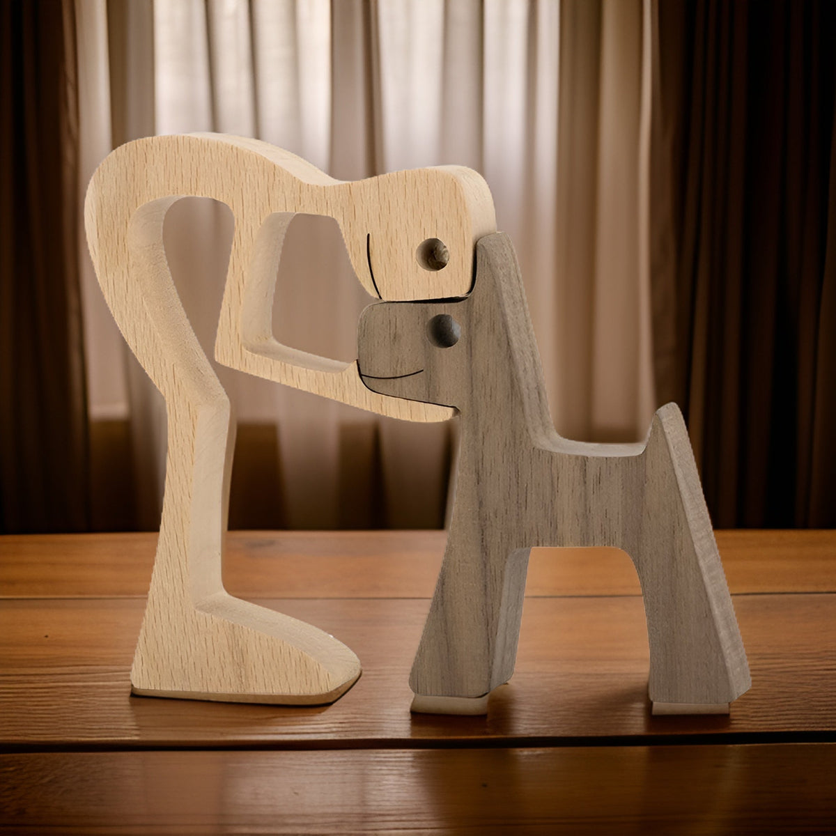 Houten Hondensculptuur Voor Een Warme En Betekenisvolle Woondecoratie
