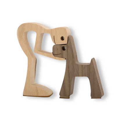 Houten Hondensculptuur Voor Een Warme En Betekenisvolle Woondecoratie
