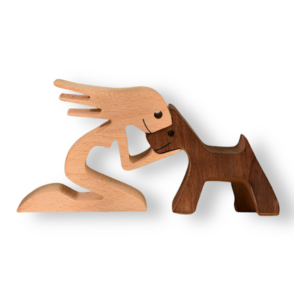 Houten Hondensculptuur Voor Een Warme En Betekenisvolle Woondecoratie