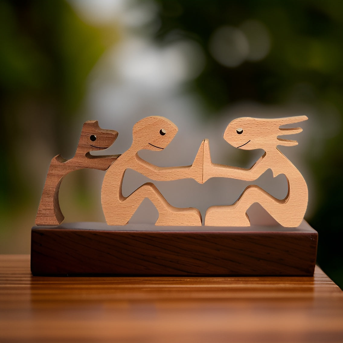 Houten Hondensculptuur Voor Een Warme En Betekenisvolle Woondecoratie