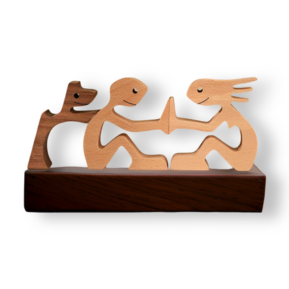 Houten Hondensculptuur Voor Een Warme En Betekenisvolle Woondecoratie