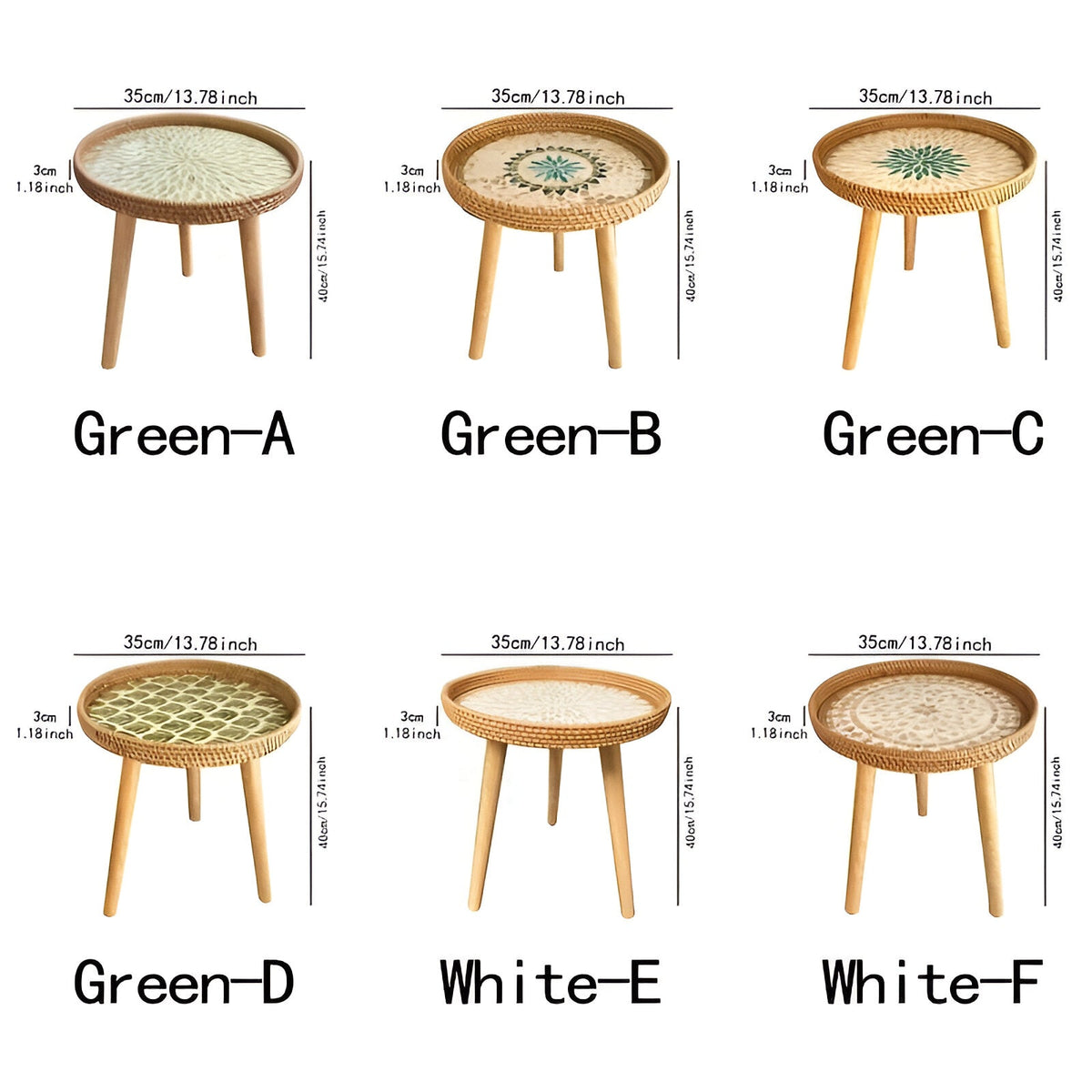 Scandinavische Bijzettafel Met Ronde Vorm En Driepootconstructie
