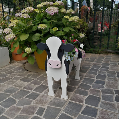 Decoratieve Bloempot In Koevorm Voor Speelse Tuin- En Woondecoratie