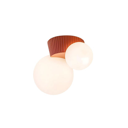 Speelse Plafondlamp Met Dubbele Lichtbollen En Zachte Verlichting