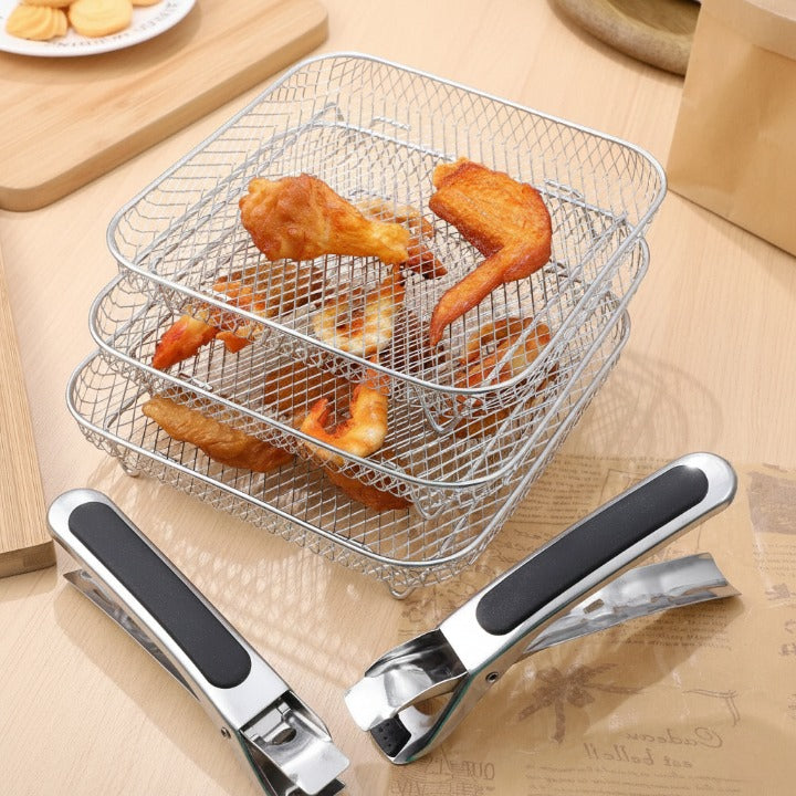 Airfryer Manden Voor Gelijktijdig En Smaakvrij Bereiden Van Meerdere Gerechten