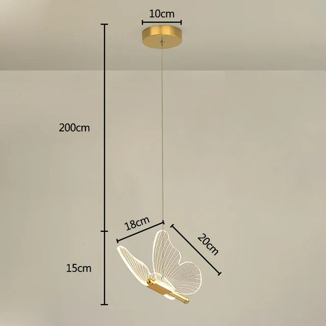 LED Vlinder Hanglamp voor een Sfeervolle Kinderkamer