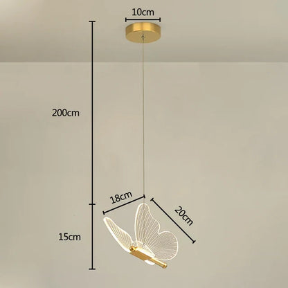 LED Vlinder Hanglamp voor een Sfeervolle Kinderkamer