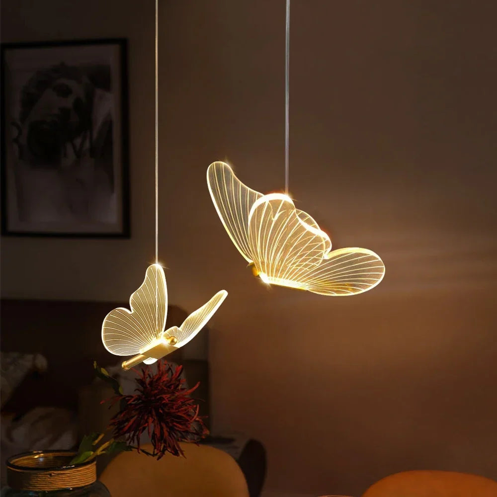 LED Vlinder Hanglamp voor een Sfeervolle Kinderkamer