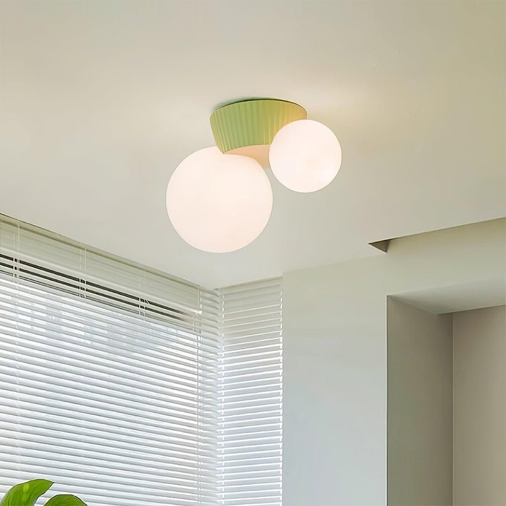 Speelse Plafondlamp Met Dubbele Lichtbollen En Zachte Verlichting