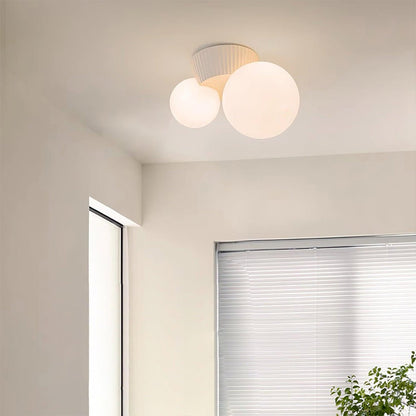 Speelse Plafondlamp Met Dubbele Lichtbollen En Zachte Verlichting