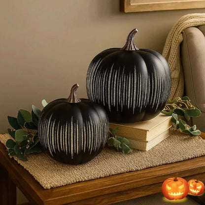 Pompoenlamp Voor Warm En Sfeervol Herfstlicht En Halloweendecoratie In Huis