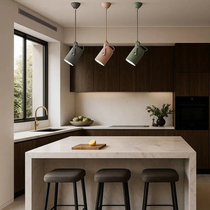 Minimalistische Cilinder Hanglamp Met Gerichte LED-Verlichting
