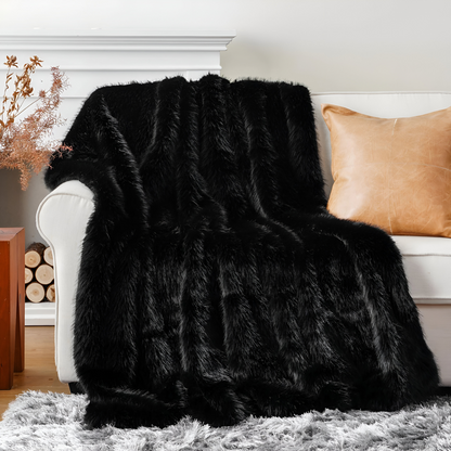 Luxe Plaid Van Imitatiebont Voor Extra Warmte En Comfort