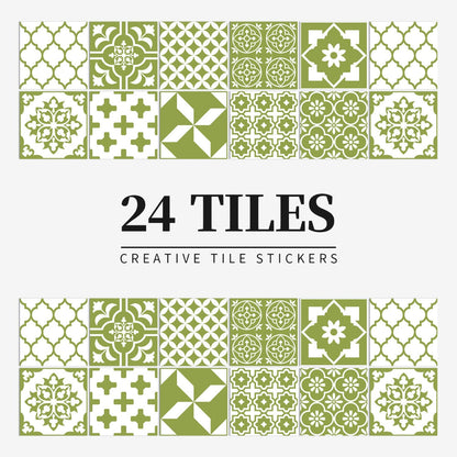 Zelfklevende Mandala Tegelstickers Voor Decoratieve Update Van Wanden En Interieur