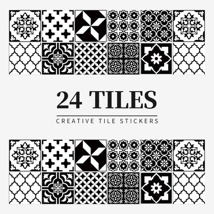 Zelfklevende Mandala Tegelstickers Voor Decoratieve Update Van Wanden En Interieur